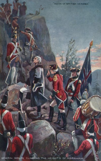 Le général Wolfe escaladant les Hauteurs d