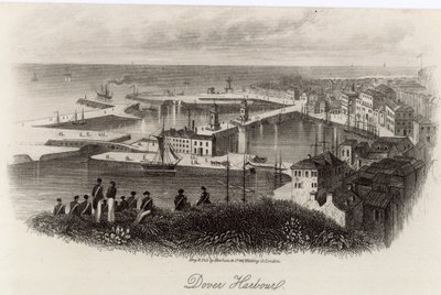 Vue générale du port de Douvres - English School