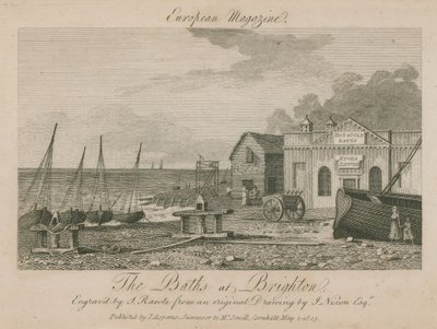 Vue générale des bains à Brighton - English School