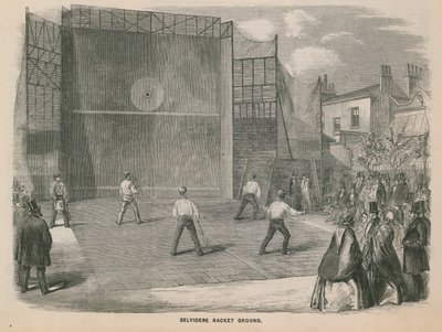 Vue générale du terrain de raquettes de Belvidere - English School