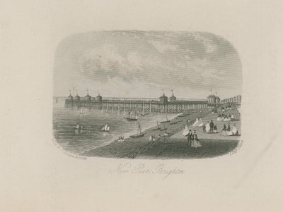 Vue générale de la nouvelle jetée à Brighton - English School