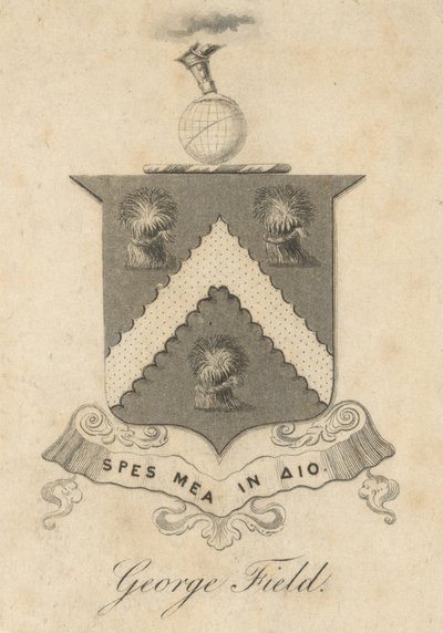 George Field, ex-libris armorial, de 