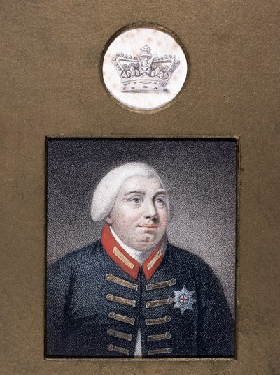 George III (1738-1820) en uniforme de Windsor, vers 1790 - English School