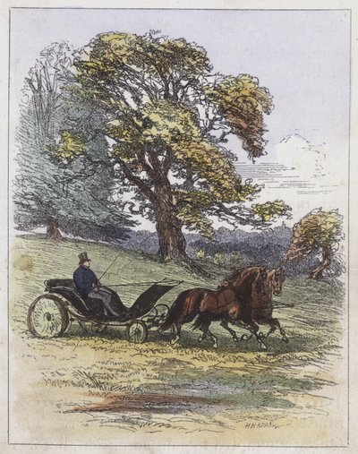 George IV, conduisant dans le parc de Windsor - English School
