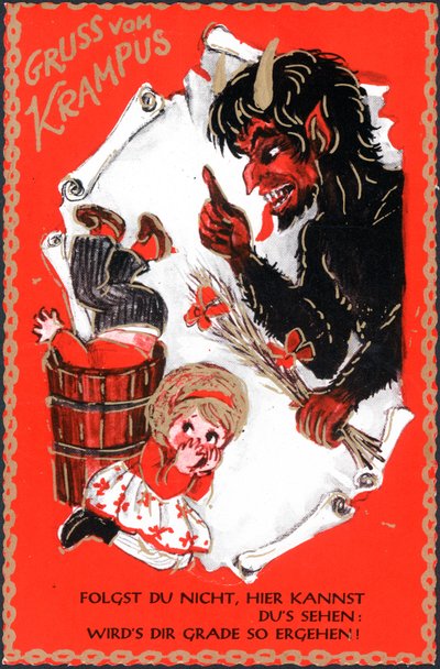 Carte de Noël allemande - English School