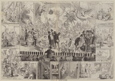 Préparation de la pantomime de Noël - English School