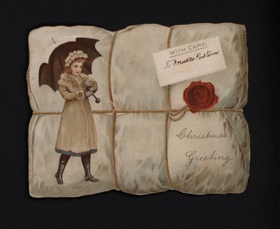 Fille portant un parapluie sur l