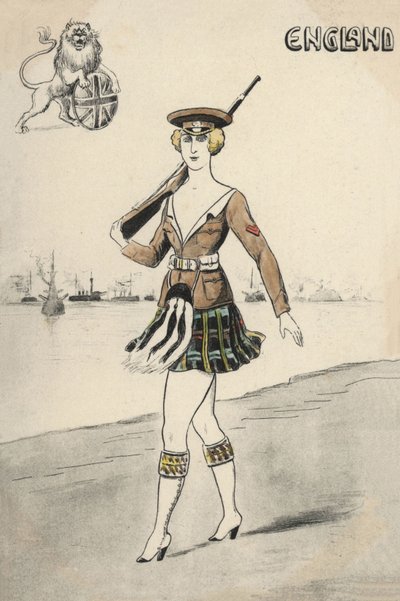 Fille en uniforme écossais - English School