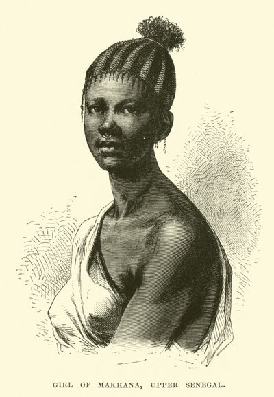 Fille de Makhana, Haut-Sénégal - English School