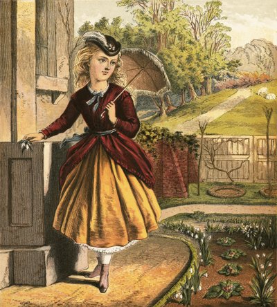 Fille avec parasol - English School