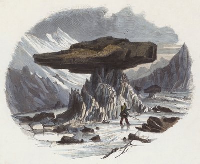 Tables de glacier (gravure en couleur) - English School