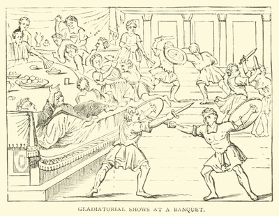 Spectacles de gladiateurs lors d