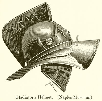 Casque de gladiateur (Musée de Naples) - English School