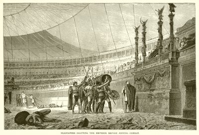 Les gladiateurs saluant l