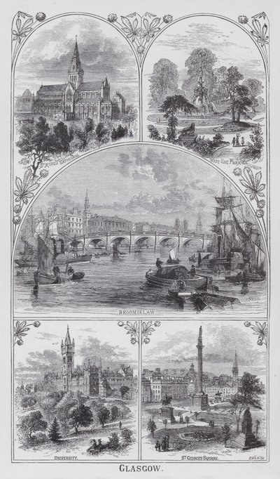 Glasgow (gravure) - English School