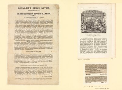 Gliddons Cigar Divan, établi en février 1825 - English School