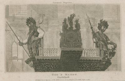 Gog et Magog, Guildhall, Londres - English School