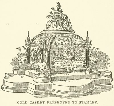 Coffret en or présenté à Stanley - English School