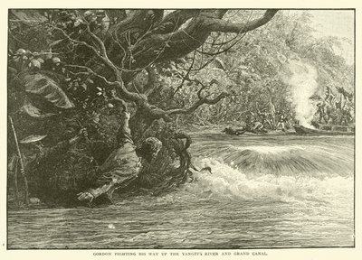Gordon se frayant un chemin sur le fleuve Yangtze et le Grand Canal - English School