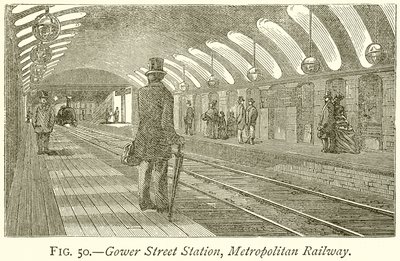 Station de Gower Street, Metropolitan Railway - English School