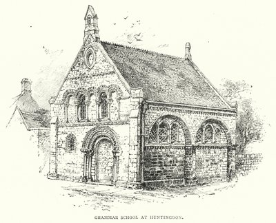 École secondaire à Huntingdon (gravure) - English School