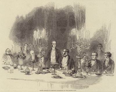 Grand banquet pour le vicomte Palmerston par le Reform Club - English School