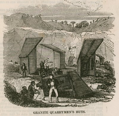 Cabanes des carriers de granit, Rubislaw, Aberdeen - English School