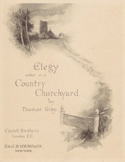 Élégie de Gray : Page de titre - English School