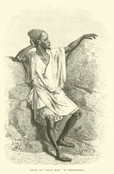 Griot, ou homme saint de Sénégambie - English School