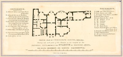 Plan de Cremorne House, Londres - English School