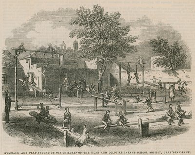 Gymnases et terrain de jeu des enfants de la Home and Colonial Infant School Society - English School