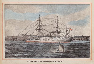 HM Indian Troop-Ship : Entrée dans le port de Portsmouth - English School
