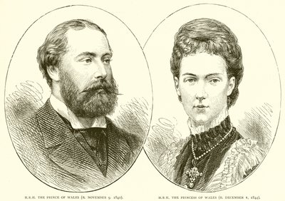 S.A.R. le prince de Galles (né le 9 novembre 1841). S.A.R. la princesse de Galles (née le 1er décembre 1844) - English School