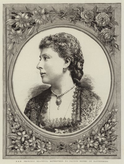 S.A.R. la princesse Béatrice, fiancée au prince Henry de Battenberg - English School