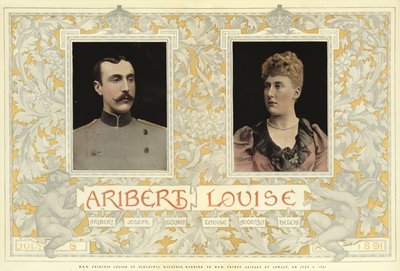 S.A.R. la princesse Louise de Schleswig-Holstein, mariée à S.A.S. le prince Aribert d
