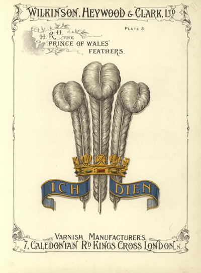 Plumes du prince de Galles - English School