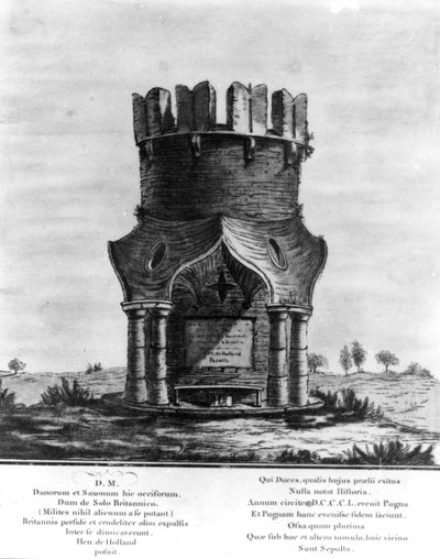 Monument Hackendown, gravé par J. Basire, 1780 - English School