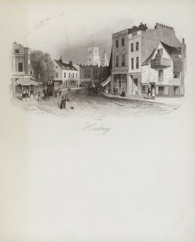 Hackney (gravure) - English School