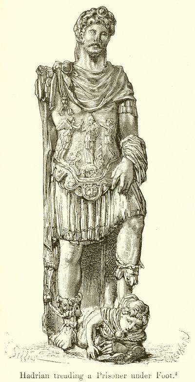 Hadrien piétinant un prisonnier - English School
