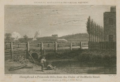 Hampstead et Primrose Hills, depuis la route du duc de Bedford - English School
