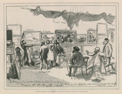 Accrochage de tableaux à l
