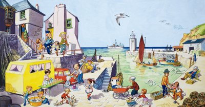 Scène de port (avec images cachées) - English School