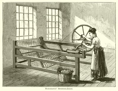 Spinning-Jenny de Hargreaves - English School