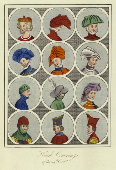 Couvre-chefs du XIVe siècle - English School