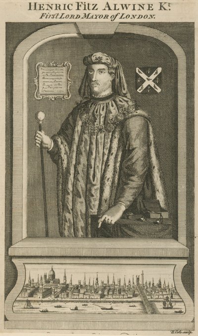 Henric Fitz Alwine, premier Lord Maire de Londres - English School