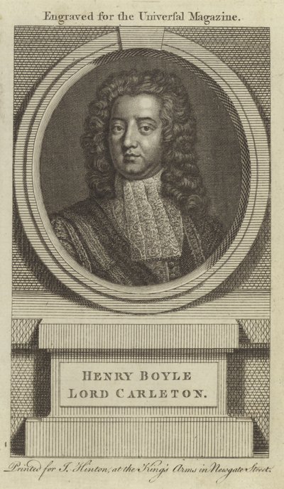 Henry Boyle, Lord Carleton - English School