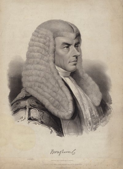 Henry Brougham, 1er Baron Brougham et Vaux, homme politique britannique et député - English School