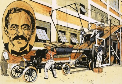 Henry Ford et sa première chaîne de production de 1908 - English School