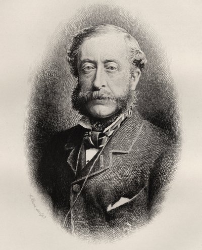 Henry Howard Molyneux Herbert, 4e comte de Carnarvon, gravé par C. Laurie, de 