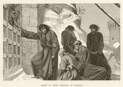 Henri IV faisant pénitence à Canossa - English School